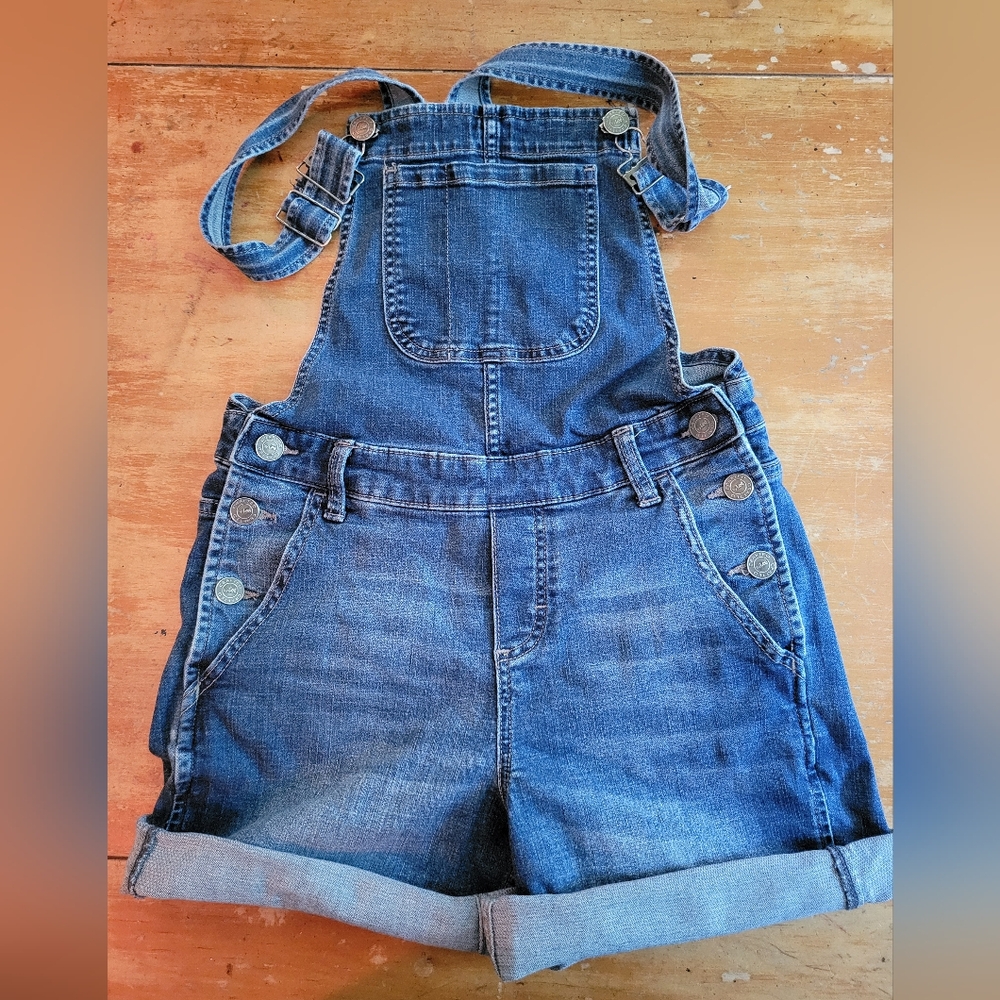 Lee Crafted Denim Shortalls Size 6